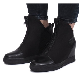 Černé semišové tenisky Nathalie černý