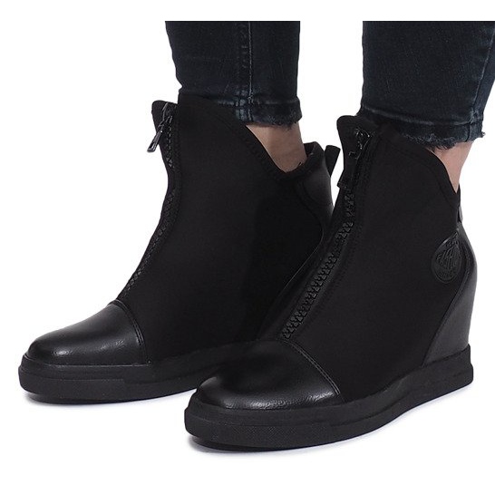 Černé semišové tenisky Nathalie černá