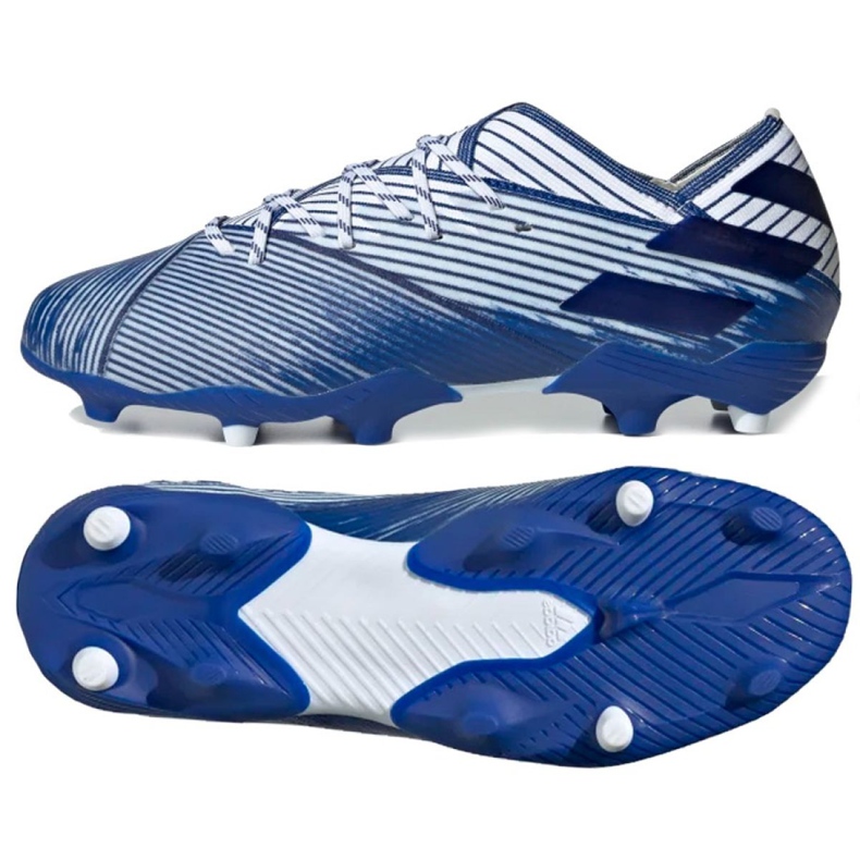 Kopačky Adidas Nemeziz 19.1 Fg Jr EG7238 vícebarevný bílý