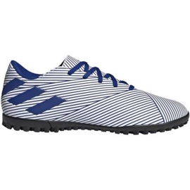 Kopačky Adidas Nemeziz 19.4 Tf M FV3315 vícebarevný bílý Kopačky Adidas Nemeziz 19.4 Tf M FV3315 vícebarevný bílý