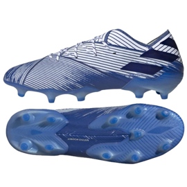Kopačky Adidas Nemeziz 19.1 Fg M EG7324 vícebarevný modrý Kopačky Adidas Nemeziz 19.1 Fg M EG7324 vícebarevný modrý