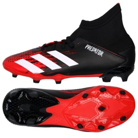 Kopačky Adidas Predator 20.3 Fg Jr EF1930 vícebarevný černá Kopačky Adidas Predator 20.3 Fg Jr EF1930 vícebarevný černá