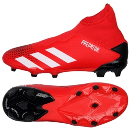 Kopačky Adidas Predator 20.3 Ll Fg Jr EF1907 červené červené