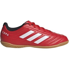 Sálová obuv adidas Copa 20.4 In Jr EF1928 červené červené Sálová obuv adidas Copa 20.4 In Jr EF1928 červené červené