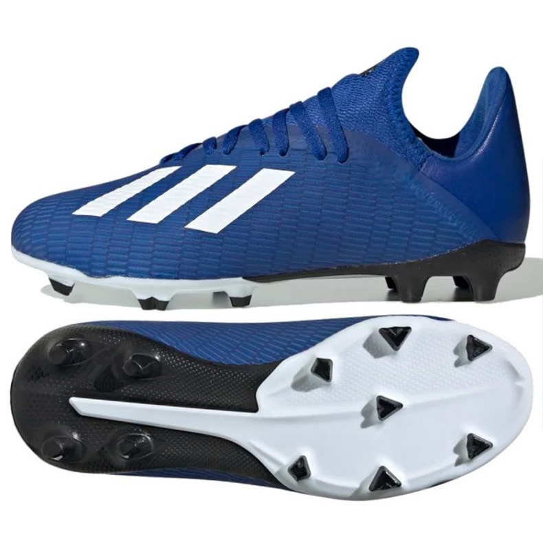 Kopačky Adidas X 19.3 Fg Jr EG7152 modrý modrý