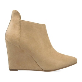 Semišová klínová čerpadla TL01-1 béžová béžový Semišová klínová čerpadla TL01-1 béžová béžový