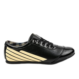 Černé jazzové boty klasické boty 028-1 černá