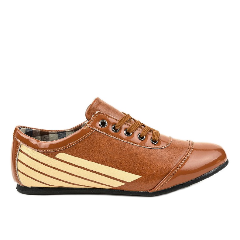 Klasické hnědé jazzové boty 028-1 hnědý Klasické hnědé jazzové boty 028-1 hnědý
