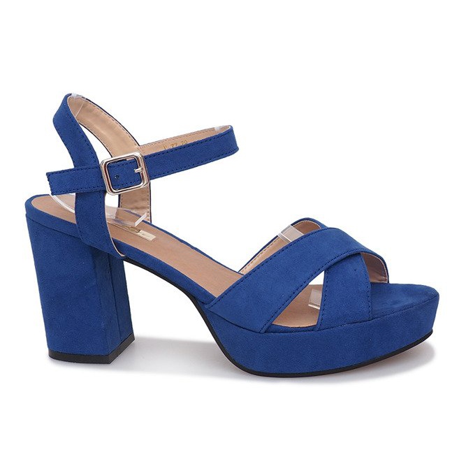 Sandály Enmore Blue Heel modrý