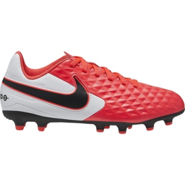 Kopačky Nike Tiempo Legend 8 Academy FG / MG Jr AT5732-606 červený pomeranče a červené