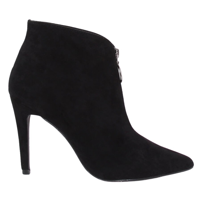 Černé boty na špendlíku černé A3-029 černé černá Černé boty na špendlíku černé A3-029 černé černá