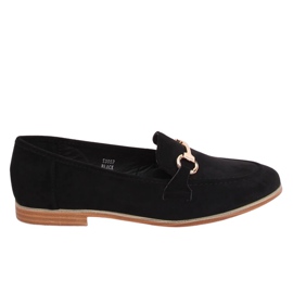 Černé Dámské černé mokasíny T355P černé černá