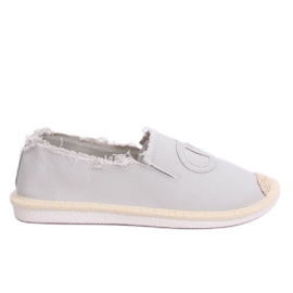 Šedé espadrilky pro ženy NB273P LT.GREY šedá Šedé espadrilky pro ženy NB273P LT.GREY šedá
