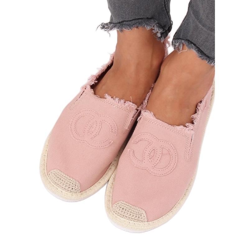 Růžové espadrilky pro ženy NB273P Pink růžový Růžové espadrilky pro ženy NB273P Pink růžový