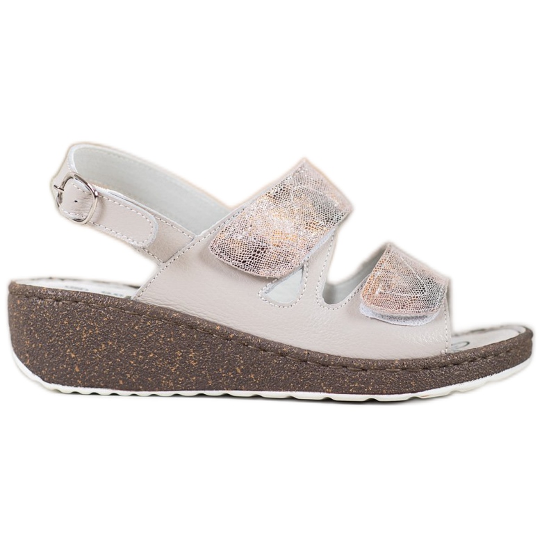 Goodin Pohodlné kožené sandály vícebarevný