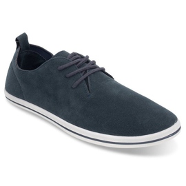 Lehké pánské tenisky s eko semišem 1205 Navy Blue námořnická modř