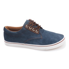 Pánské neformální tenisky 61027 Navy Blue námořnická modř