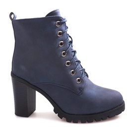 Izolované kotníkové boty W331 Navy Blue námořnická modř