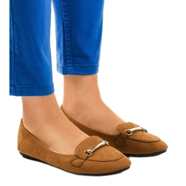 BM Hnědé mokasíny baletek 2S2018-56 hnědý BM Hnědé mokasíny baletek 2S2018-56 hnědý