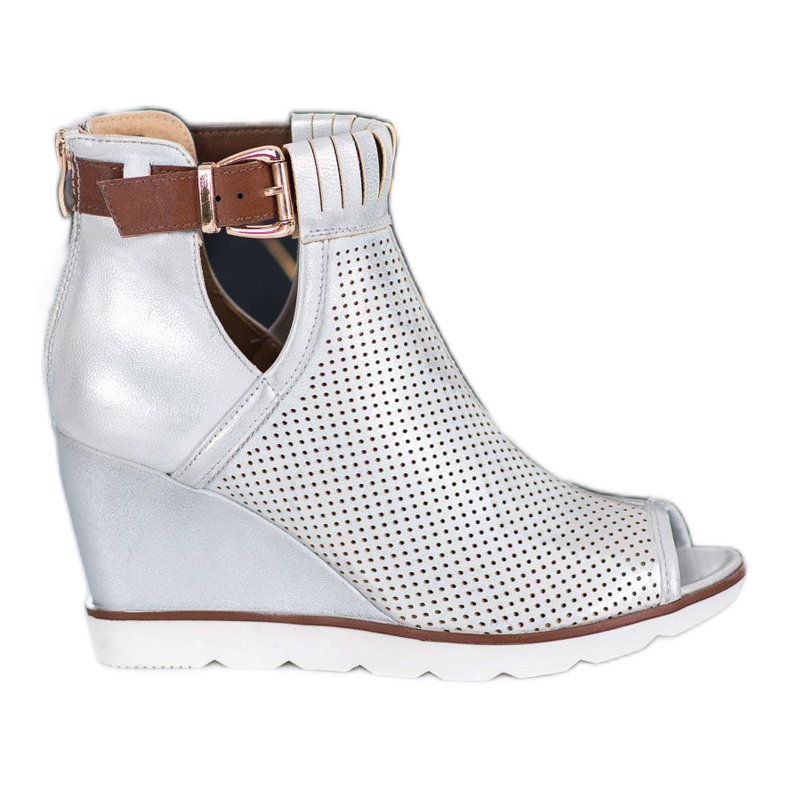 Filippo Stříbrné kotníkové boty šedá