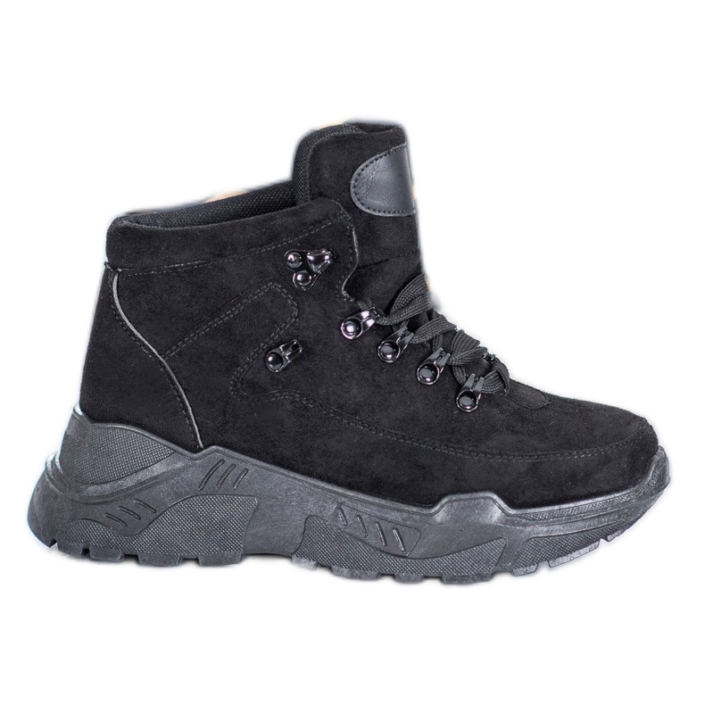 Queentina Semišové tenisky černá