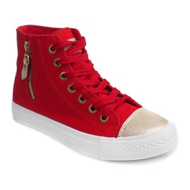 Vysoké tenisky F-6 Red červené Vysoké tenisky F-6 Red červené