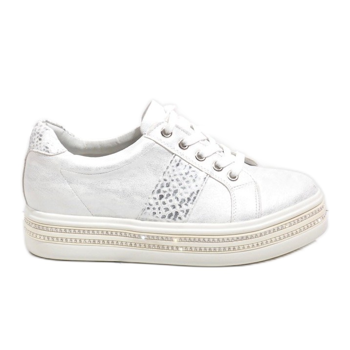 Bílé sportovní boty tenisky HQ996 bílý