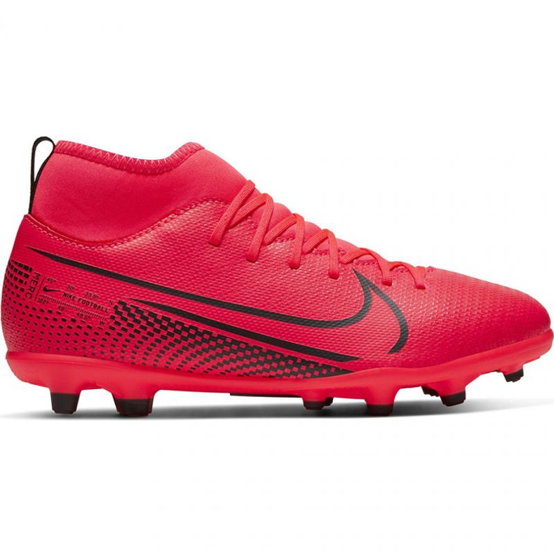 Kopačky Nike Mercurial Superfly 7 Club FG / MG Jr AT8150-606 červené pomeranče a červené