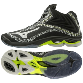 Volejbalové boty Mizuno Wave Lightning Z6 Mid M V1GA200698 černý černý