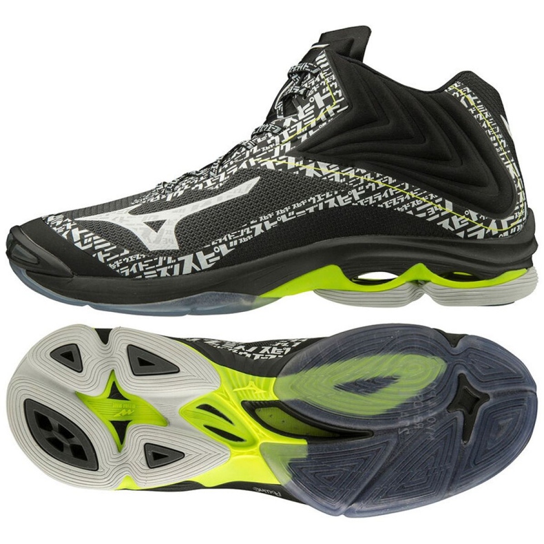 Volejbalové boty Mizuno Wave Lightning Z6 Mid M V1GA200698 černá černá