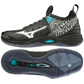 Volejbalové boty Mizuno Wave Momentum M V1GA191199 černý černý