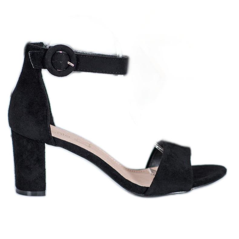 Evento Klasické sandály na vysokém podpatku černá