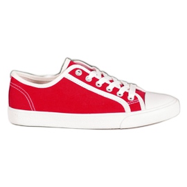 SHELOVET Červené tenisky červený