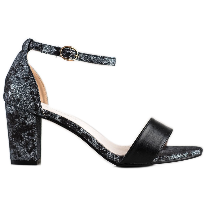 Goodin Stylové sandály s krajkou černá Goodin Stylové sandály s krajkou černá