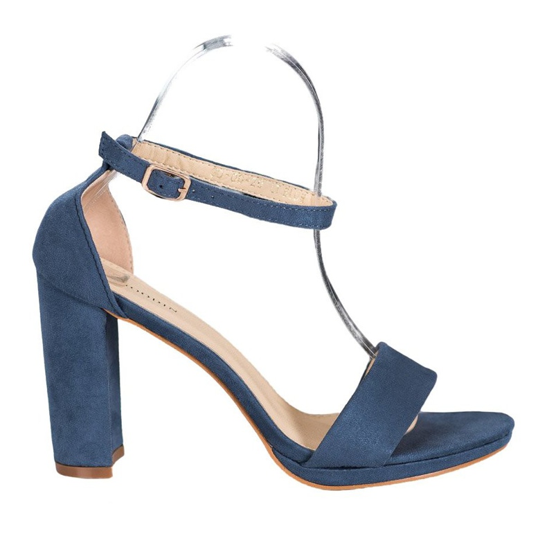 Goodin Semišové sandály na baru modrý