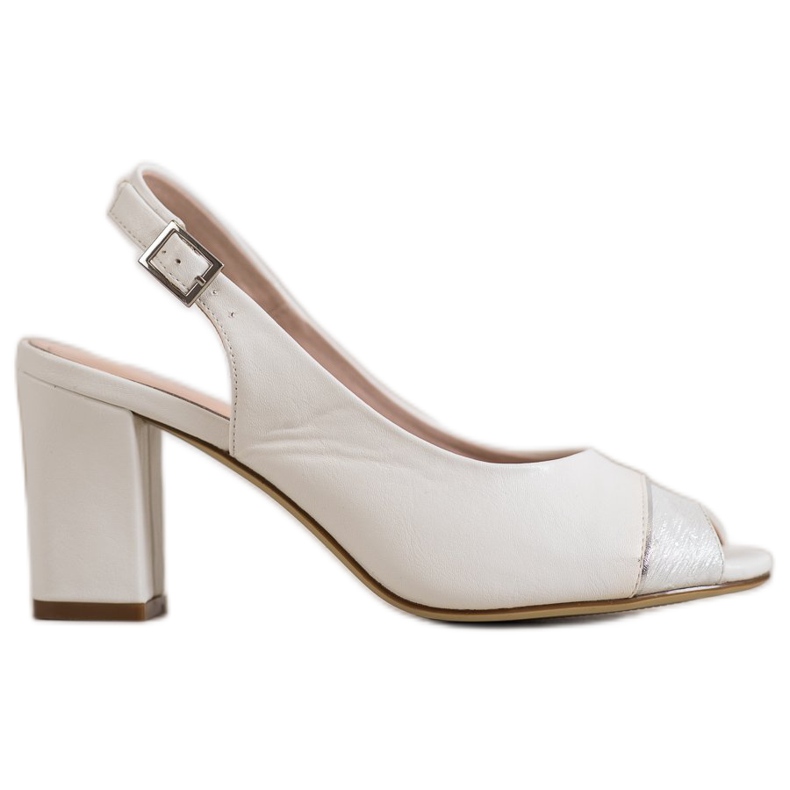 Sergio Leone Otevřené sandály bílý