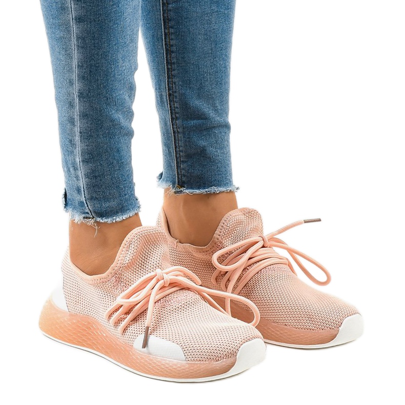 Růžová dámská sportovní obuv B-6851 růžový Růžová dámská sportovní obuv B-6851 růžový