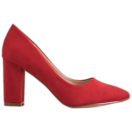 Ideal Shoes Červená Lodičky Na Vysokých Podpatcích červený