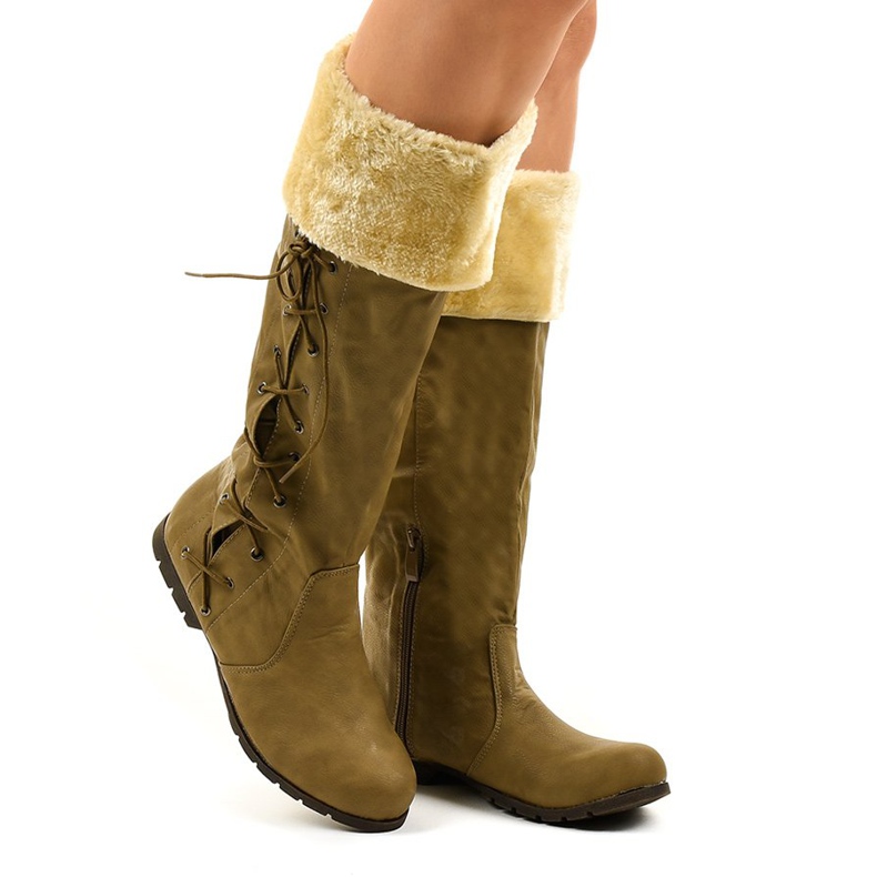 Hnědé, izolované ploché boty AF1151 hnědý