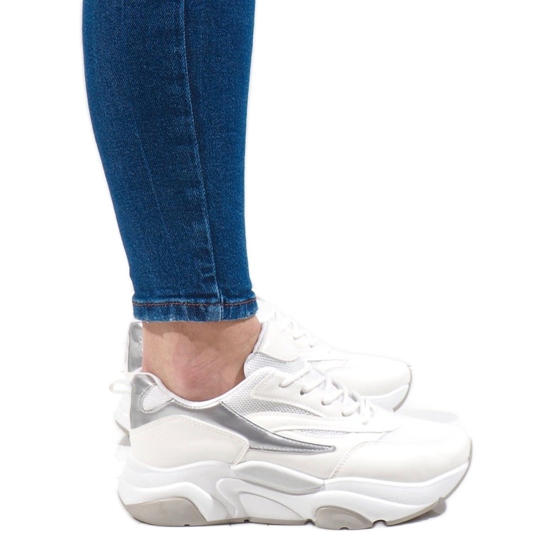 Bílé sportovní tenisky SX001-9 bílý