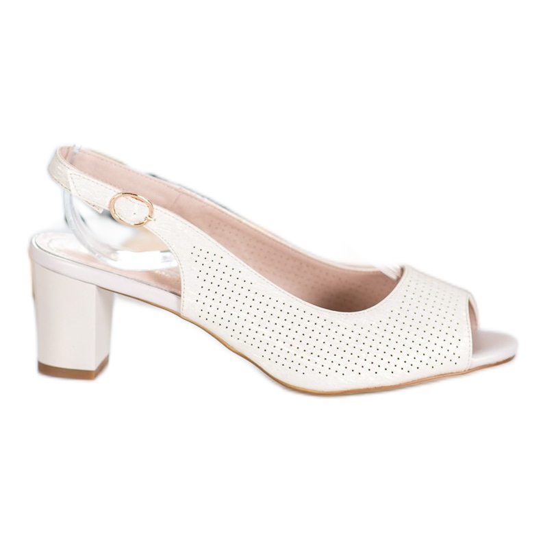 Sergio Leone Prolamované sandály na baru žlutá