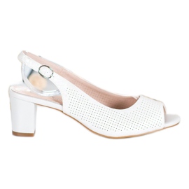 Sergio Leone Prolamované sandály na baru bílý