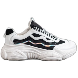 SHELOVET Tenisky Na Platformě bílý černý