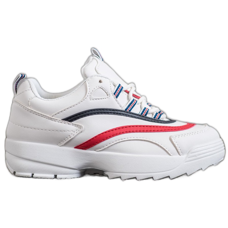 Weide Módní boty na platformě bílý