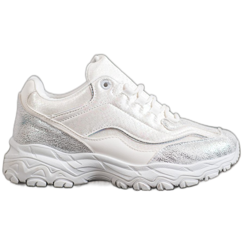 Small Swan Stylové bílé tenisky bílý