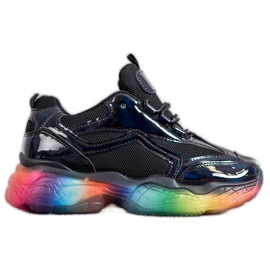 Weide Tenisky S Barevnou Podešví černý vícebarevný