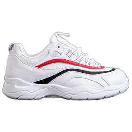 SHELOVET Klasické bílé tenisky bílý