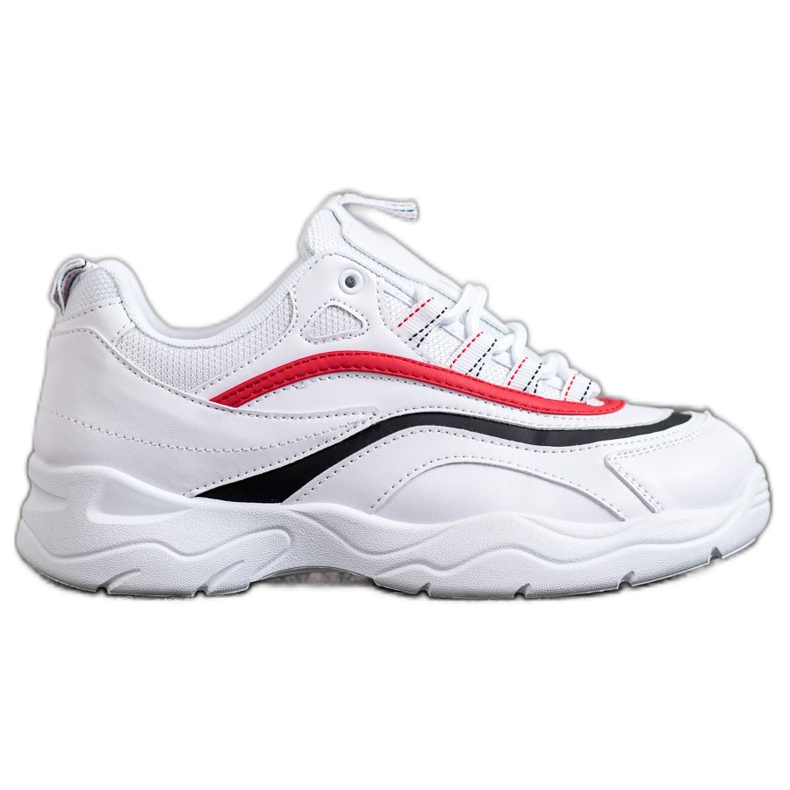 SHELOVET Klasické bílé tenisky bílý