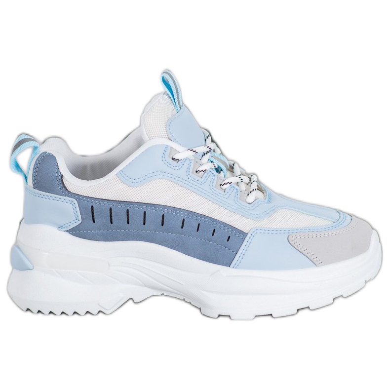 SHELOVET Módní boty na platformě modrý vícebarevný