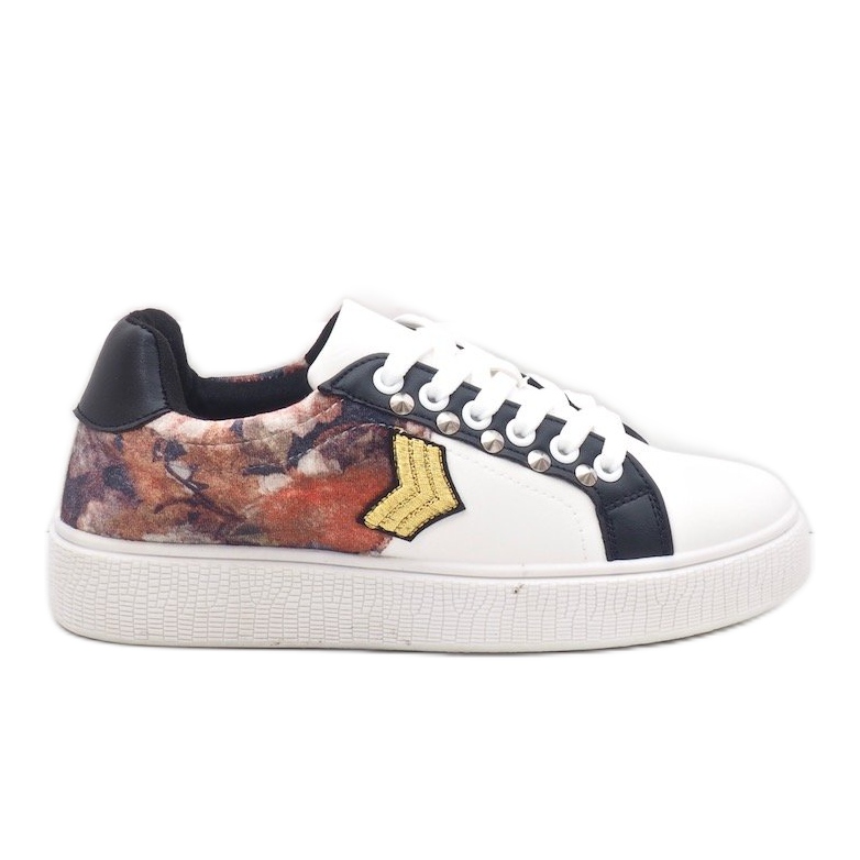 Bílé tenisky bohatě zdobené 792-Y bílý